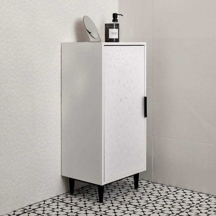 Reva 40cm 1 Door Storage Cabinet, Snow White