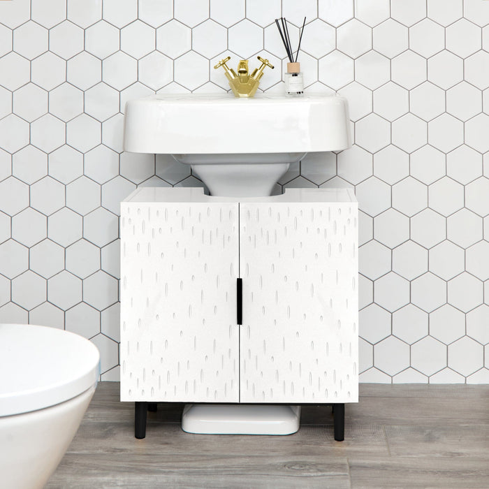 Reva 60cm Undersink Cabinet- Snow White