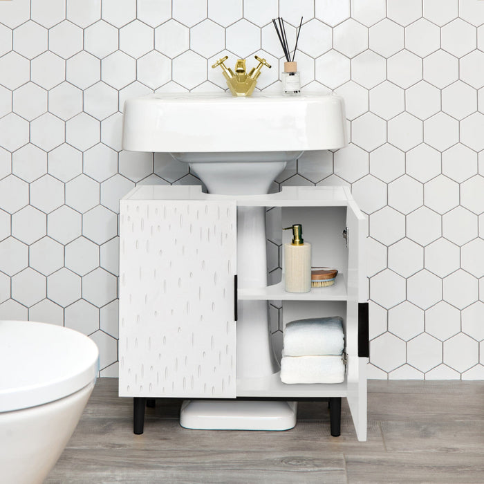 Reva 60cm Undersink Cabinet- Snow White