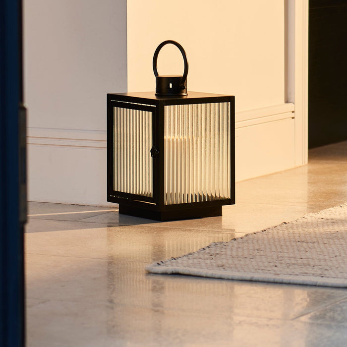 Revesby 30cm Lantern - Black Metal - Laura James
