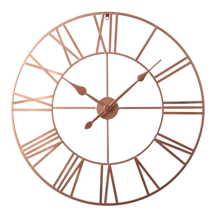 Riseley 80cm Metal Skeleton Wall Clock - Copper - Laura James