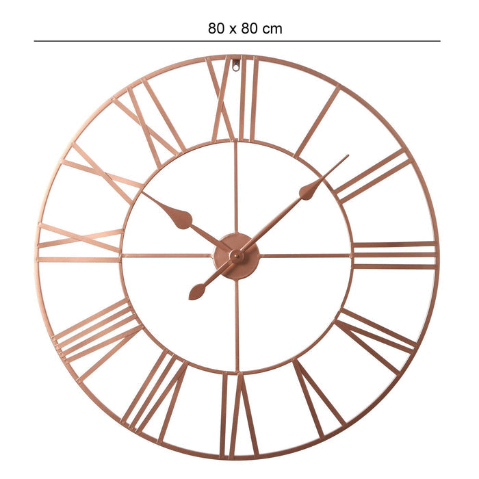 Riseley Skeleton Wall Clock - Copper