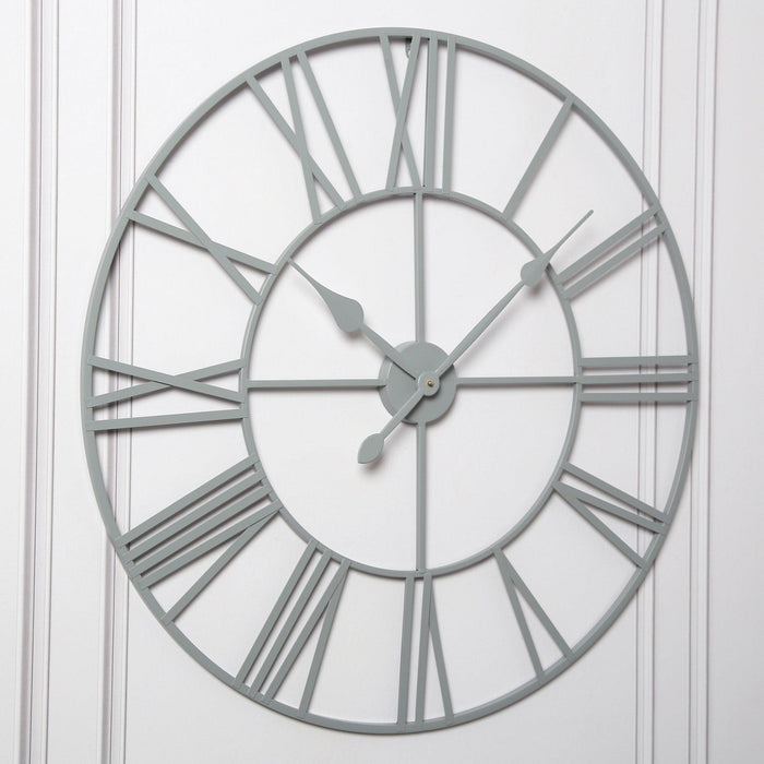 Skeleton Clock – Grey – 80cm - Laura James