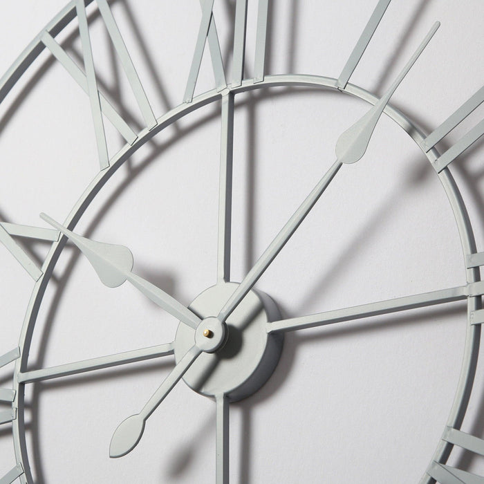 Skeleton Clock – Grey – 80cm - Laura James
