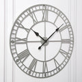 Skeleton Clock – Silver – 80cm - Laura James