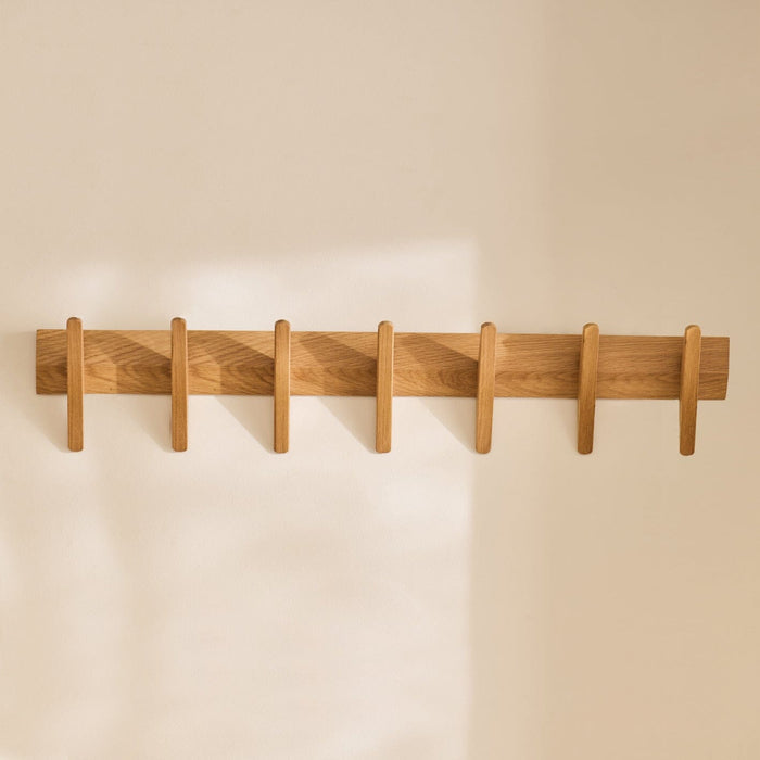 Roe Large Pale Oak Coat Rack - Laura James