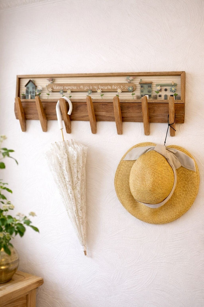 Roe Large Pale Oak Coat Rack