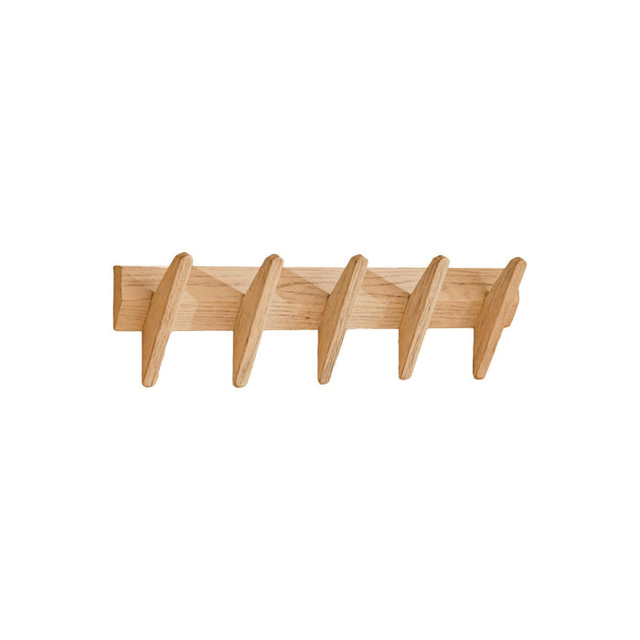 Roe Small Whitewash Oak Coat Rack- Laura James