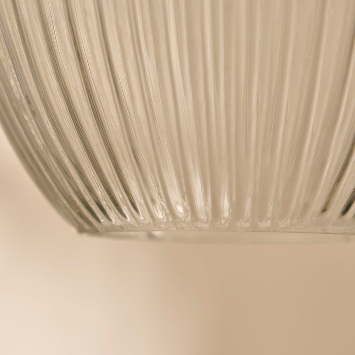 Rosehill 31cm Glass Pendant Light - Clear & Gold - Laura James
