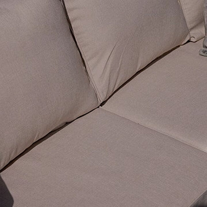 Rowan Arm Section Garden Cushion Covers - Grey - Laura James