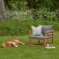 Rowan Wooden Garden Armchair - Laura James