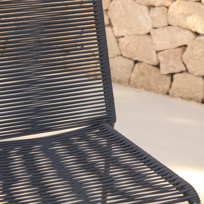 Ryder Black Rope Garden Chairs - Set of 2 - Laura James