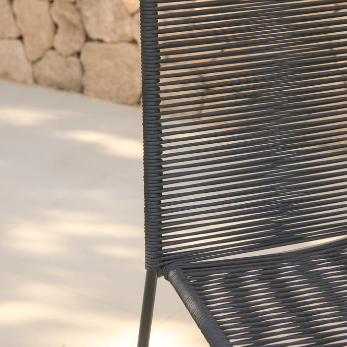 Ryder Black Rope Garden Chairs - Set of 2 - Laura James