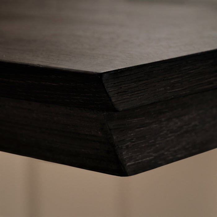 Sabina 100cm Rectangular Desk - Black Oak - Laura James