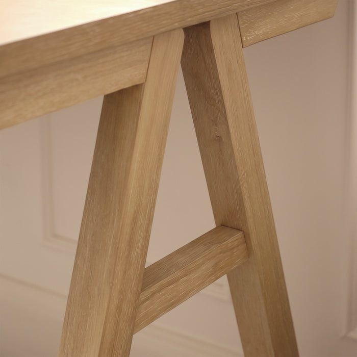 Sabina 100cm Rectangular Desk - Pale Oak - Laura James