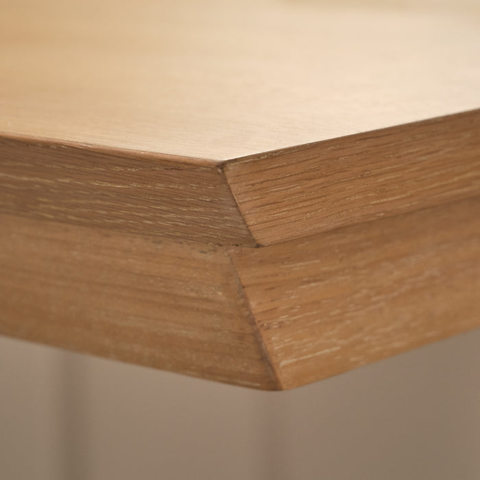 Sabina 100cm Rectangular Desk - Whitewash Oak - Laura James