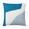 Salcombe 50x50cm Garden Cushion Cover - Teal and Cornflower Blue - Laura James