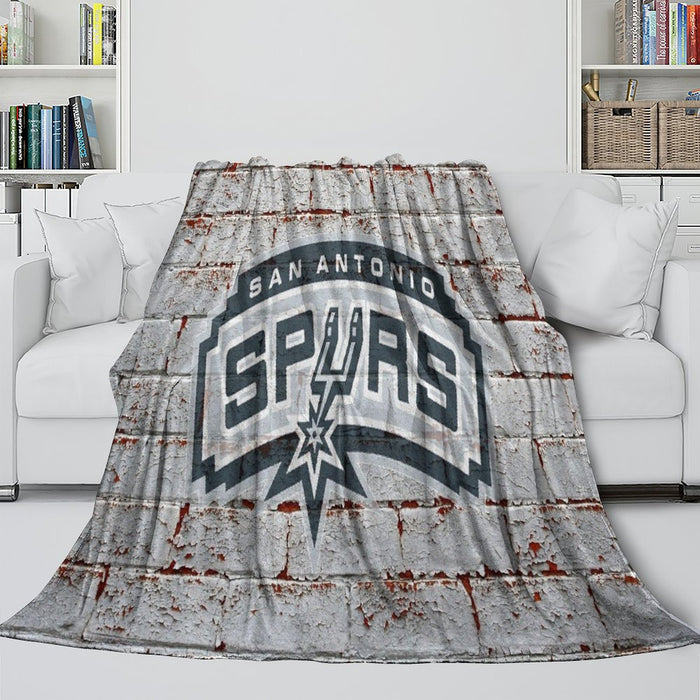 San Antonio Spurs Blanket Flannel Fleece Throw Room Decoration