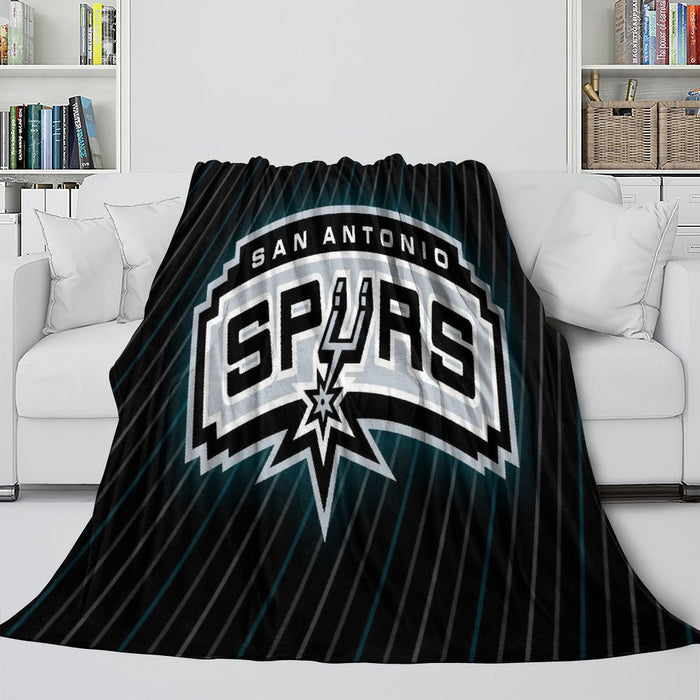 San Antonio Spurs Blanket Flannel Fleece Throw Room Decoration