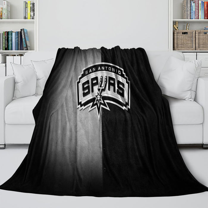San Antonio Spurs Blanket Flannel Fleece Throw Room Decoration