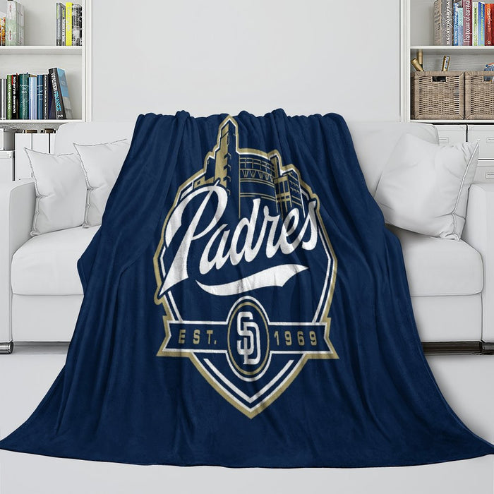 San Diego Padres Blanket Flannel Throw Room Decoration