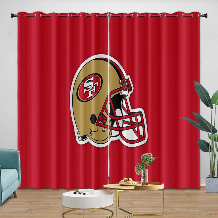 San Francisco 49ers Curtains Blackout Window Drapes Kids Room Decoration