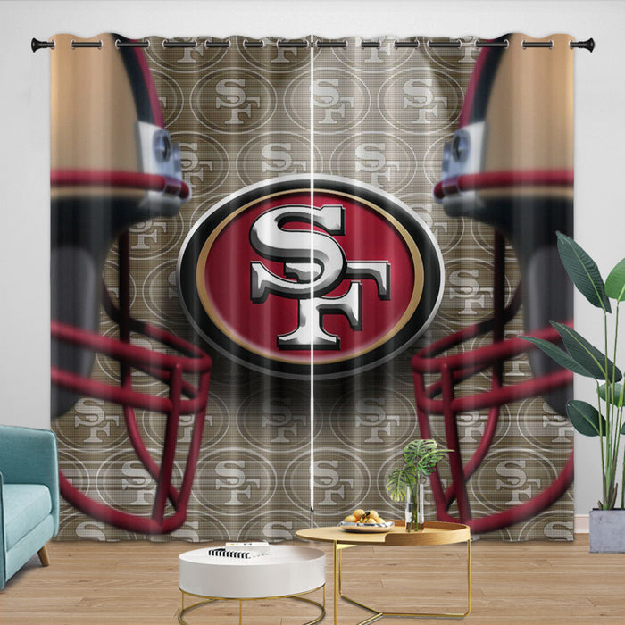 San Francisco 49ers Curtains Blackout Window Drapes Kids Room Decoration