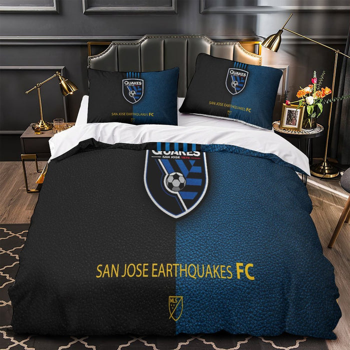 San Jose Earthquakes Bedding Set Duvet Cover Without Filler
