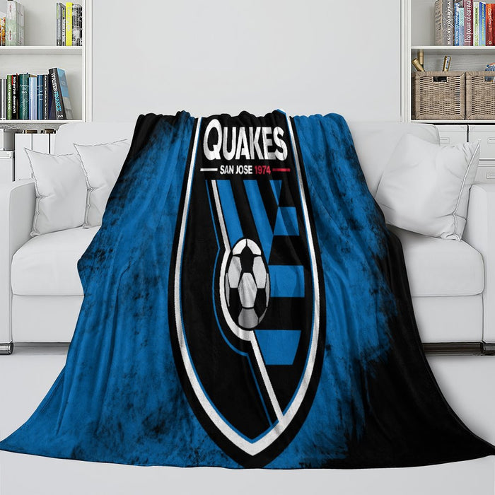 San Jose Earthquakes Blanket Flannel Fleece Throw Room Decoration