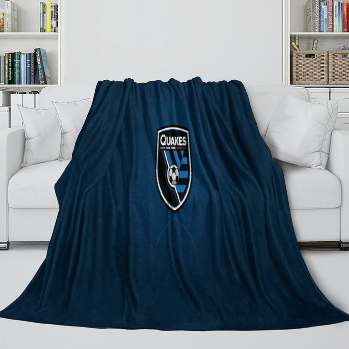 San Jose Earthquakes Blanket Flannel Fleece Throw Room Decoration