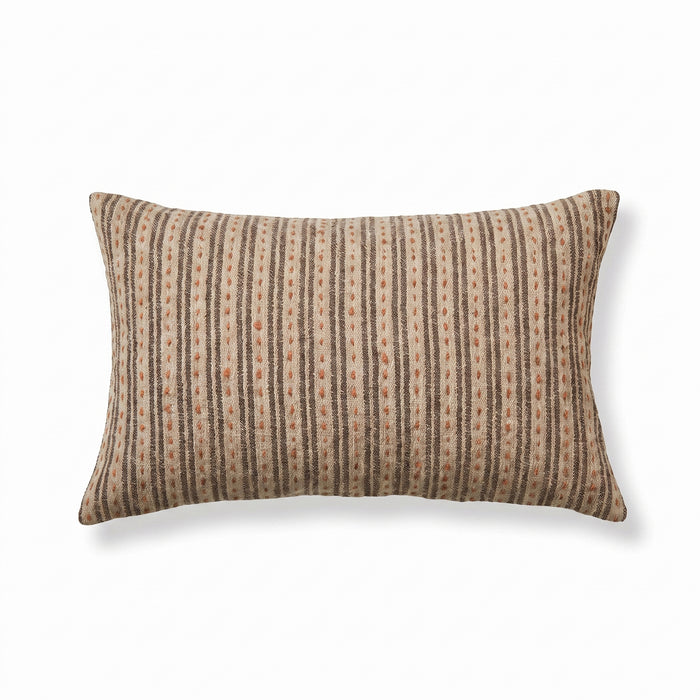 Seaton 35x55cm Cushion Cover - Natural and Mustard - Laura James