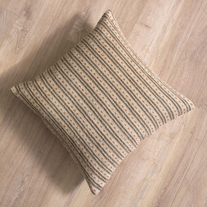Seaton 45x45cm Cushion Cover - Natural and Mustard - Laura James