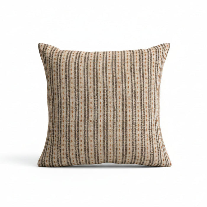 Seaton 45x45cm Cushion Cover - Natural and Mustard - Laura James