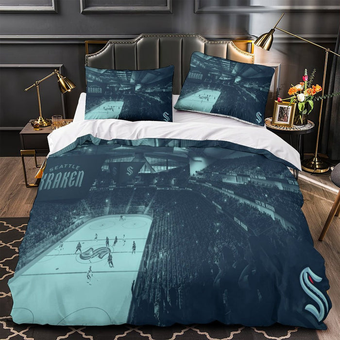 Seattle Kraken Bedding Set Quilt Duvet Cover Without Filler