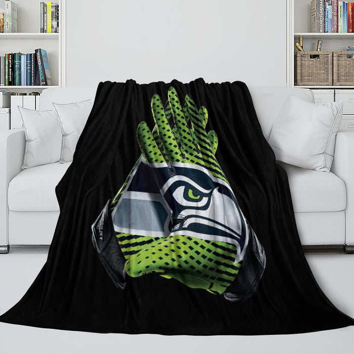 Seattle Seahawks Blanket Flannel Fleece Throw Room Decoration