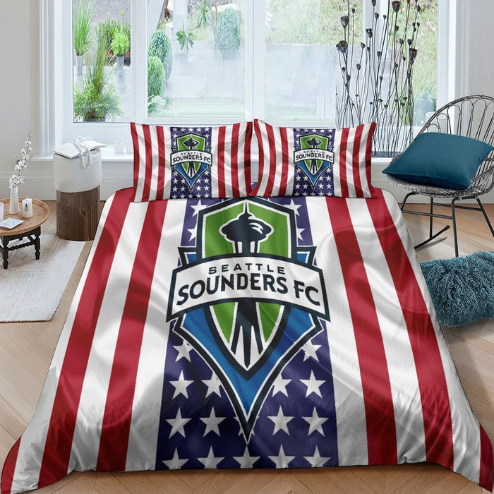 Seattle Sounders FC Bedding Set Duvet Cover Without Filler