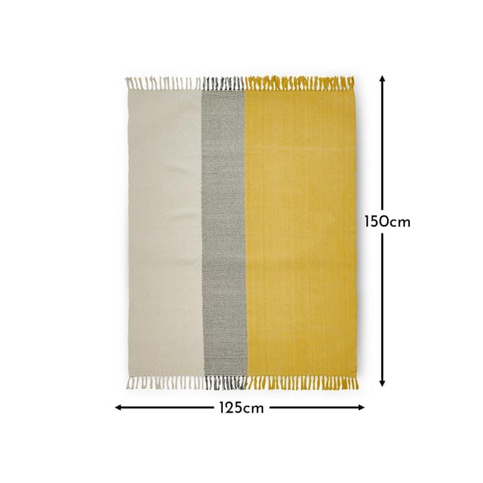 Selu 125x150cm Yellow Throw - Laura James