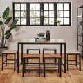 Sheffield dining table set – 6 seater – 6 stools - Laura James