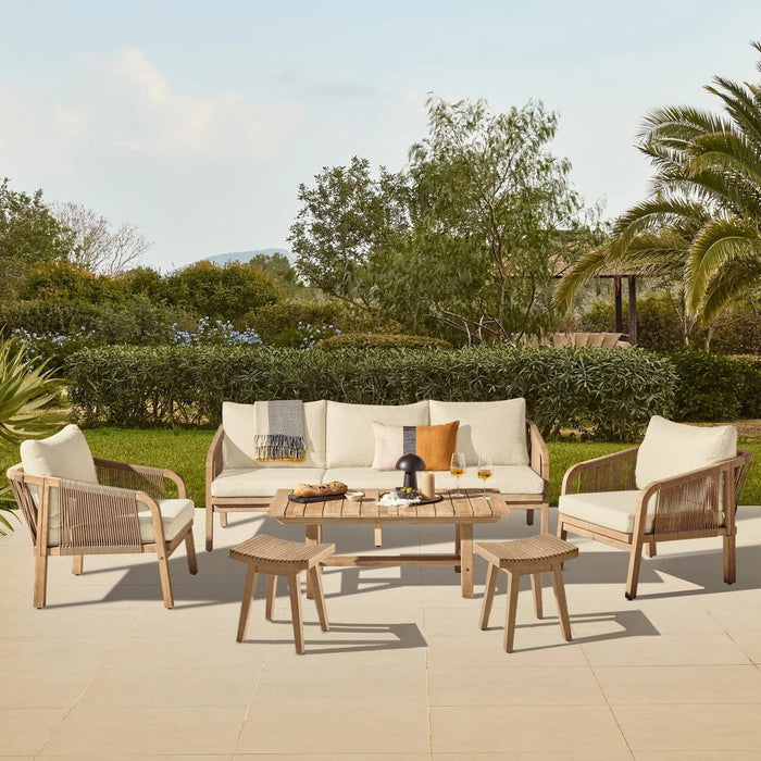 Shiro Conversation Set Garden Cushion Covers - Linen - Laura James