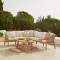 Shiro Wooden Garden Corner Sofa Set
= Laura James