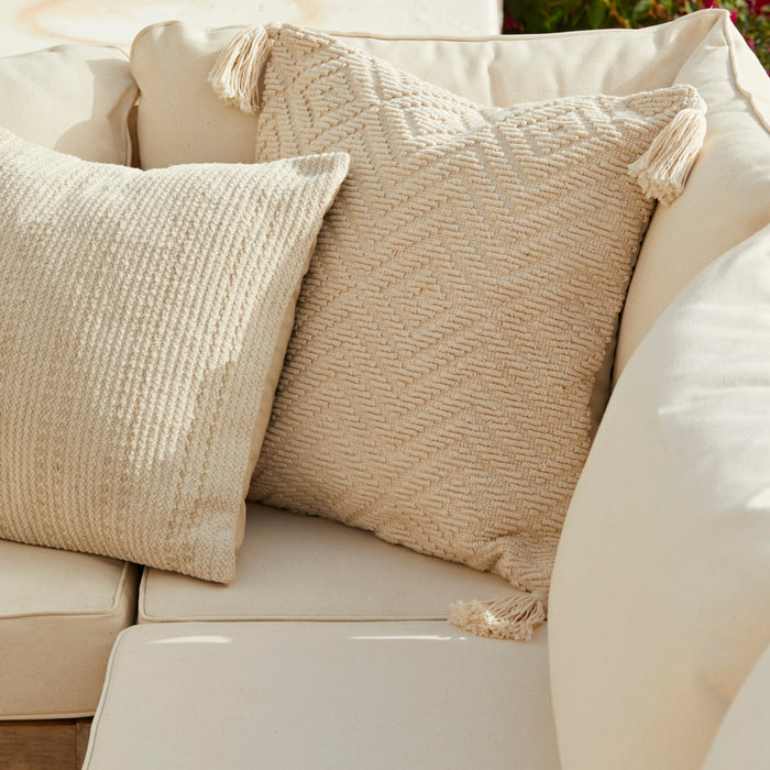 Shiro Corner Sofa Cushion Covers, Linen - Laura James