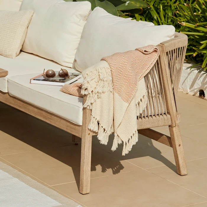 Shiro Wooden Garden Corner Dining Sofa Set with 2 Nala Sand Chairs
- Laura James