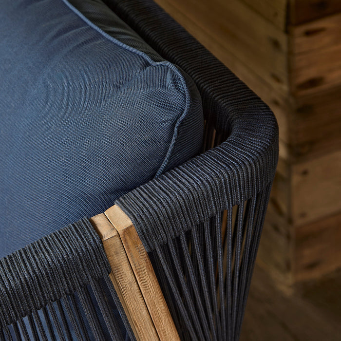 Shiro Garden Corner Sofa Cushion Covers - Navy