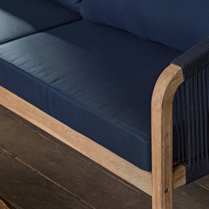 Shiro Garden Corner Sofa Cushion Covers - Navy