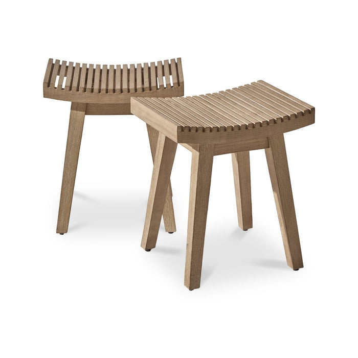 Shiro Wooden Garden Stool - 40cm
