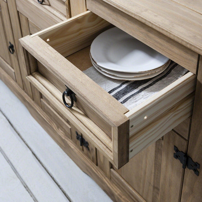 Sideboard - 3 Drawers 3 Doors - Solid Wood - Laura James