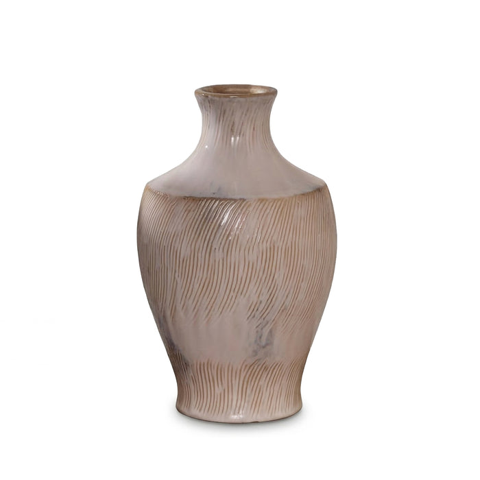 Sintra Ceramic 27.5cm Vase - Cornflower Reactive Glaze - Laura James