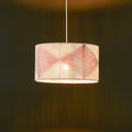 Sirana White Cotton and Burnt Orange Jute Pendant - Laura James