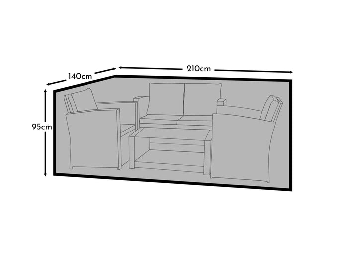 Small Conversation Set Garden Furniture Cover - Eaden - Halston - Cote - Aria - Harrelson  Indra  & Rowan Sets