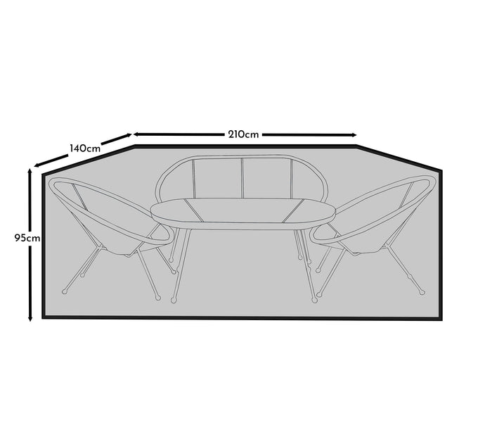 Small Conversation Set Garden Furniture Cover - Eaden - Halston - Cote - Aria - Harrelson  Indra  & Rowan Sets